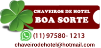 Chaveiros de Hotel Boa Sorte