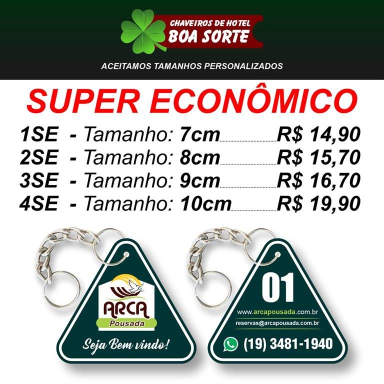 PROMOÇÃO DE CHAVEIRO SUPER ECONÔMICO